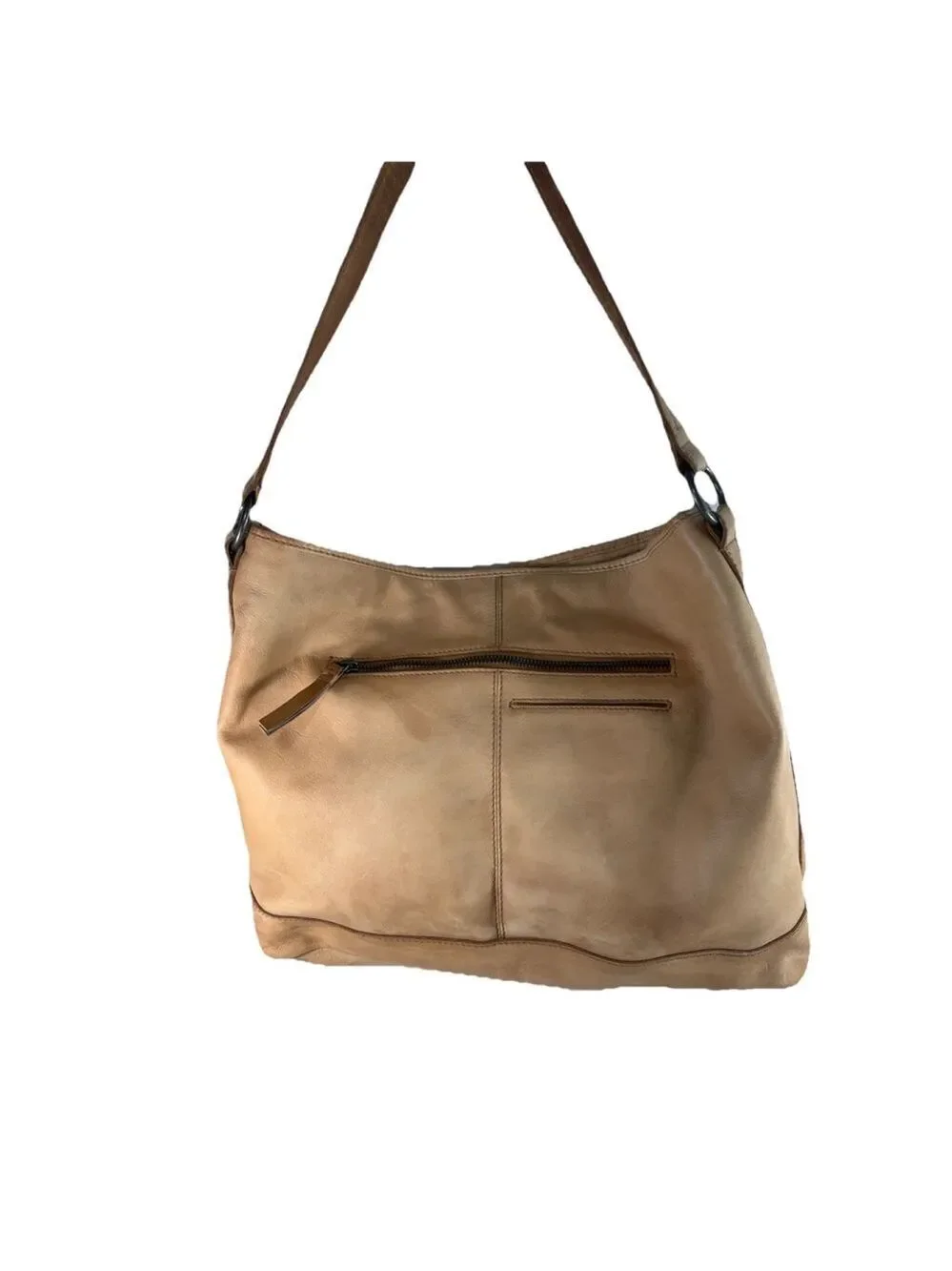 MADE IN INDIA genuine leather basketweave pattern Hobo handbag